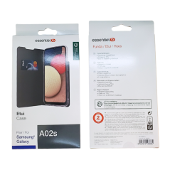 Etui ESSENTIELB pour Samsung Galaxy A02s Noir | Smarty Paris